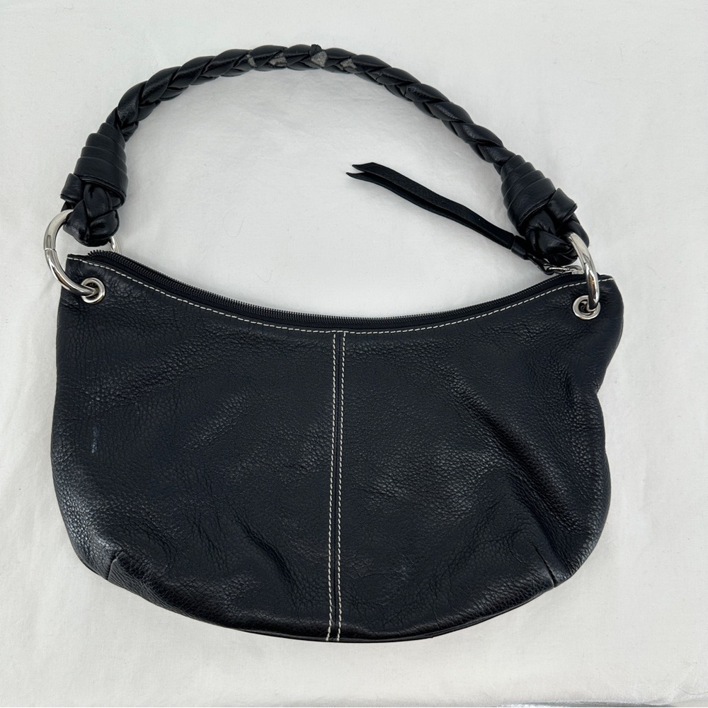 Lauren Ralph Lauren‎ Black Leather Satchel